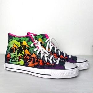 Converse CTAS PRO HI 171225C hightop mens shoes, NWT skull mushroom black wasabi